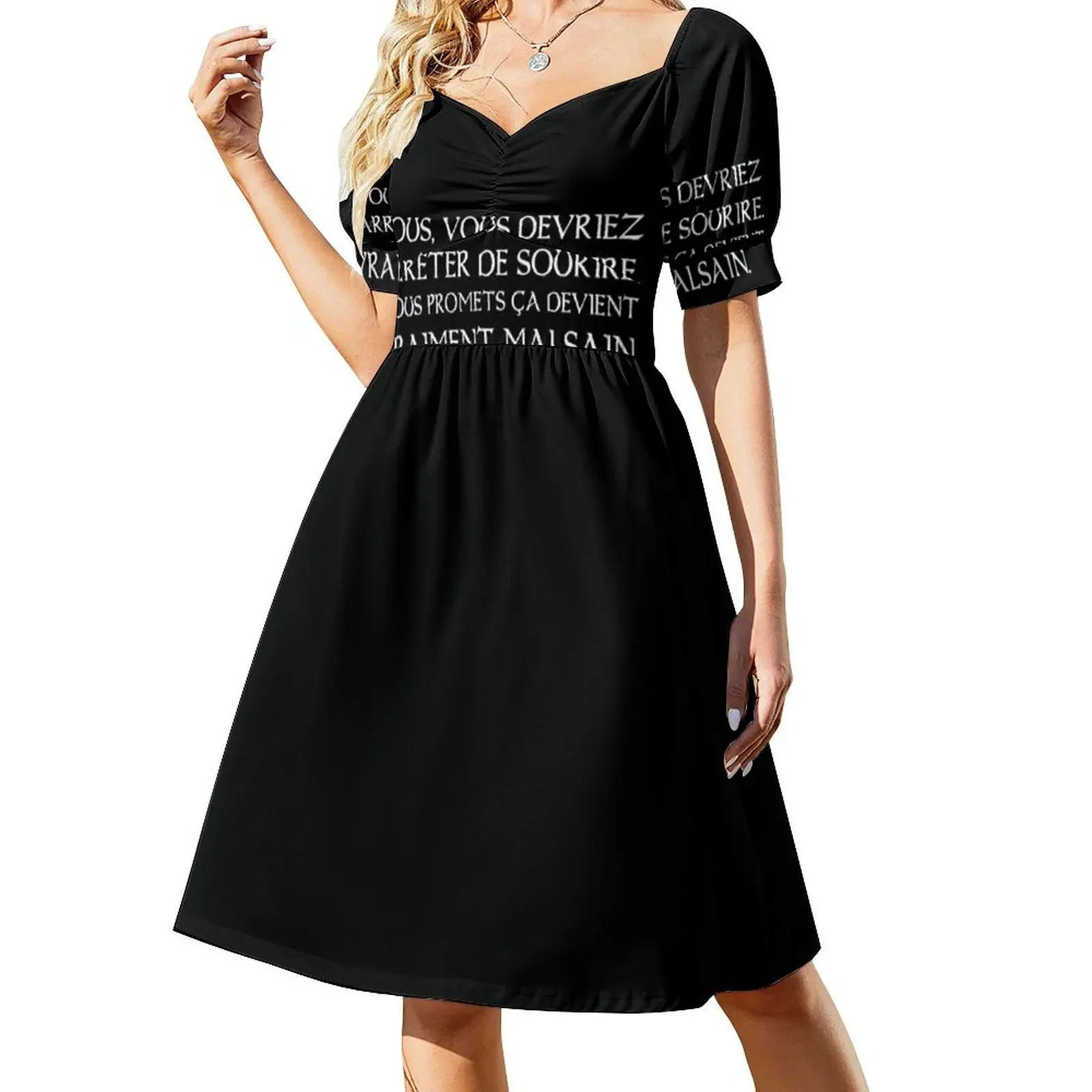 Kaamelott - Stop smiling Short-Sleeved Dress Women's summer long dress Evening dresses luxury dress
Kaamelott - Stop smiling Short-Sleeved Dress Women's summer long dress Evening dresses luxury dress