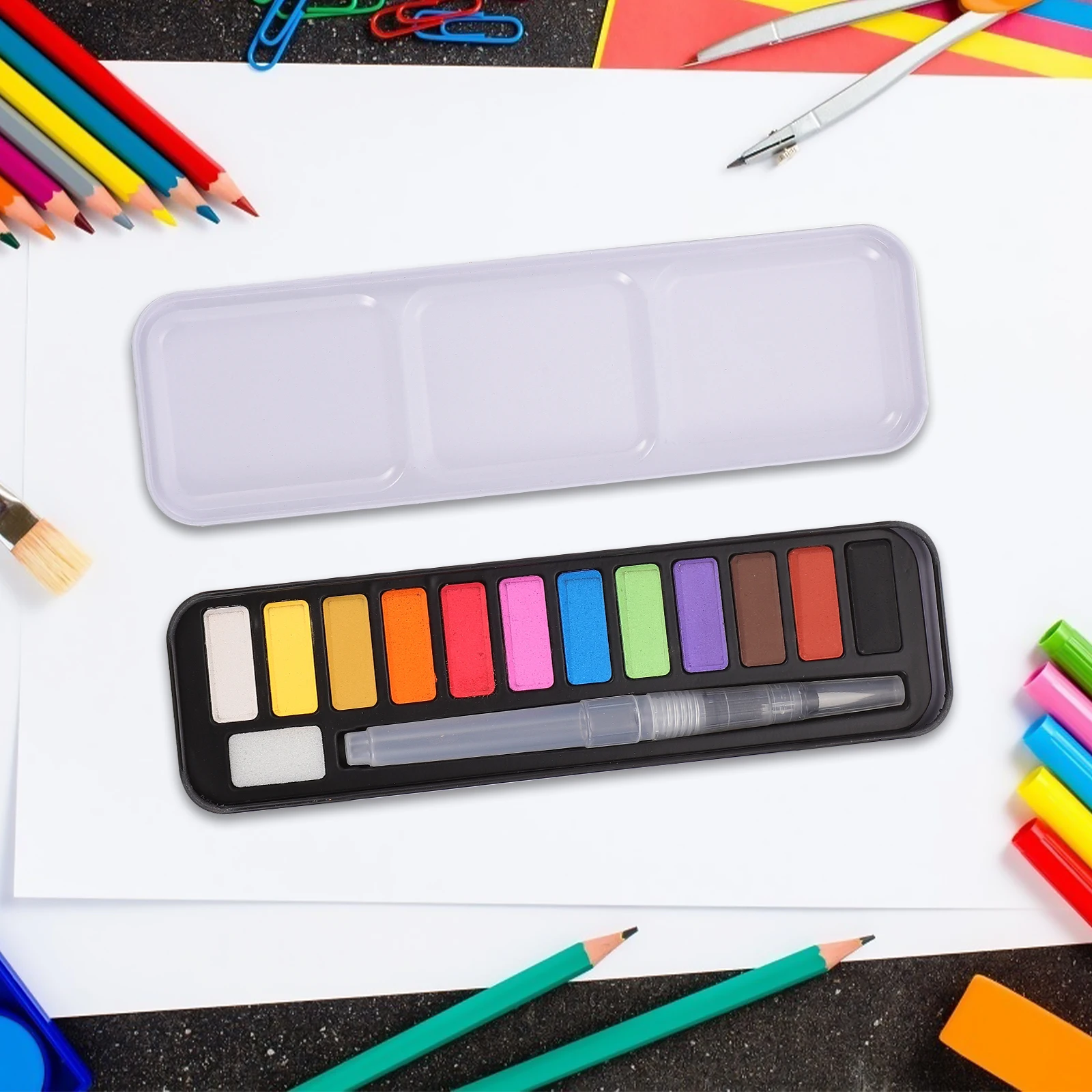 1 Professional Watercolor Paint Set Solid Pigment Bright Vivid Colors Quick Dry Transparent Lightweight Portable Sketching Kit
1 Professional Watercolor Paint Set Solid Pigment Bright Vivid Colors Quick Dry Transparent Lightweight Portable Sketching Kit