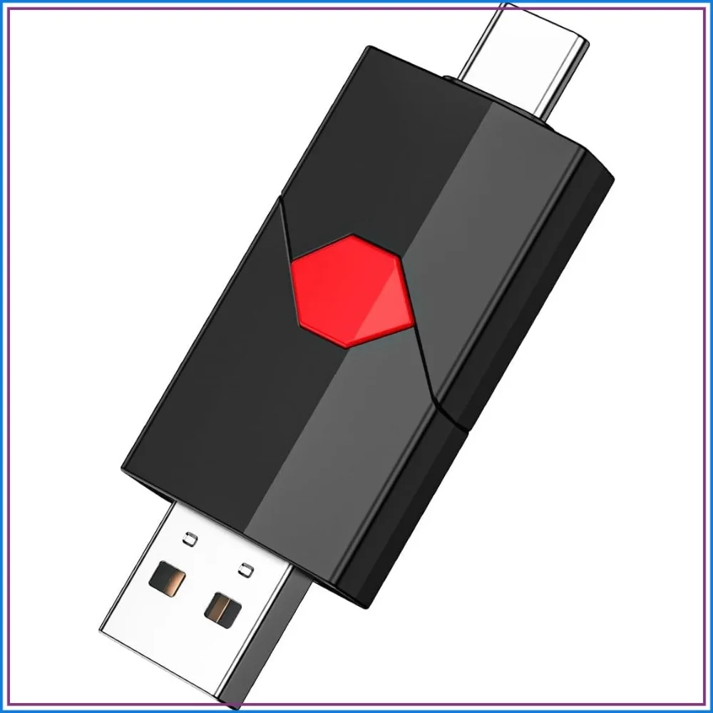 128GB USB C Flash Drive Dual Type C + USB A 128GB Jump Drive Push-Pull Thumb Drive for iPhone 15/16 Smartphone Tablet Computer
128GB USB C Flash Drive Dual Type C + USB A 128GB Jump Drive Push-Pull Thumb Drive for iPhone 15/16 Smartphone Tablet Computer