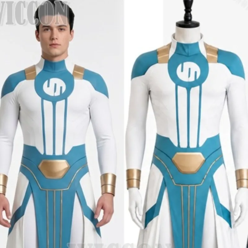 Viltrumm Anime Invincibllleee Cosplay Advanced Warrior Uniform Battle Suit Blue White Clothes Halloween Comic Con Festival
Viltrumm Anime Invincibllleee Cosplay Advanced Warrior Uniform Battle Suit Blue White Clothes Halloween Comic Con Festival