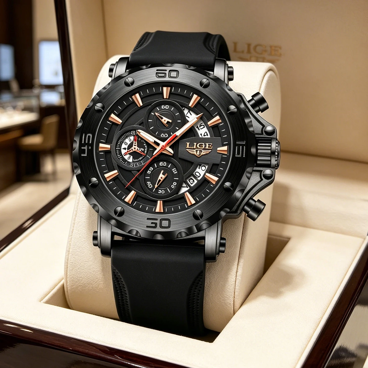 LIGE Fashion Watch For Men Calendar Luminous Waterproof Quartz Man Wristwatch Chronograph Stainless Steel Luxury Men's Watch
LIGE Fashion Watch For Men Calendar Luminous Waterproof Quartz Man Wristwatch Chronograph Stainless Steel Luxury Men's Watch