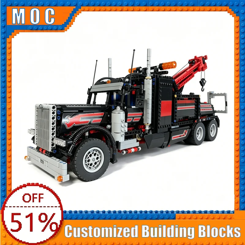 2155 PCS Technical Heavy Duty Tow Truck Model Building Blocks Assembly Educational Toy Creative Birthday Christmas Popular Gifts
2155 PCS Technical Heavy Duty Tow Truck Model Building Blocks Assembly Educational Toy Creative Birthday Christmas Popular Gifts