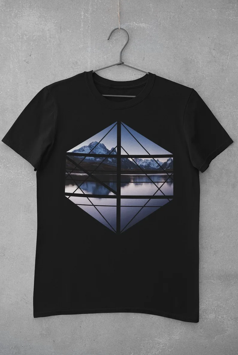 Geometric Mountain Design #2 Graphic TShirt Organic Cotton Unisex Size XSXXXXXL
Geometric Mountain Design #2 Graphic TShirt Organic Cotton Unisex Size XSXXXXXL