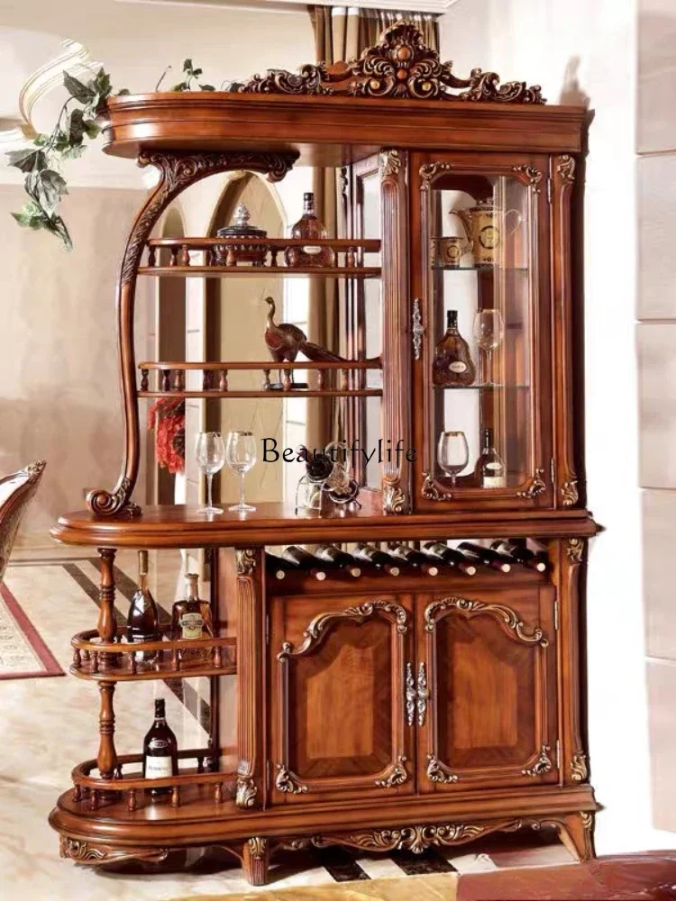 02American solid wood room partition entrance shoe cabinet integrated European double-sided screen wine cabinet
02American solid wood room partition entrance shoe cabinet integrated European double-sided screen wine cabinet