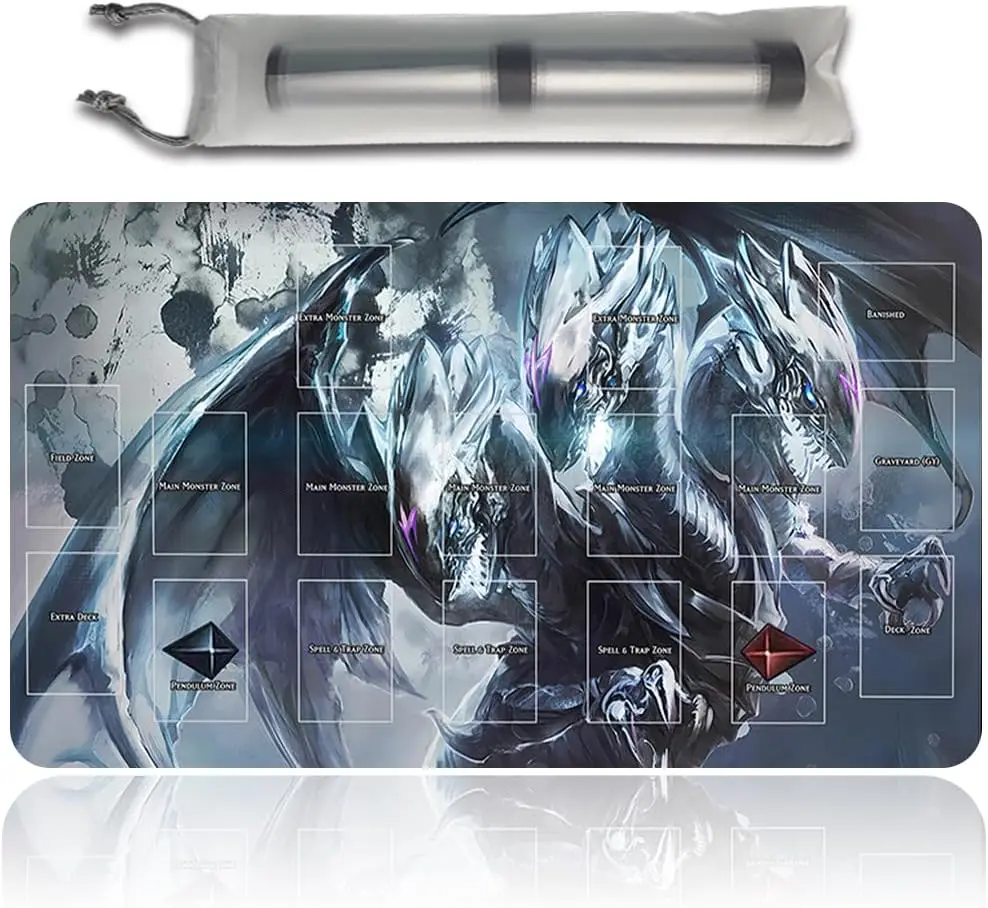 Board Game TCG Play Mats + Gift Free Bag + with Card Zones, YGO Card Game Table Mat Size 60 x 35 cm Compatible with Trading Card
Board Game TCG Play Mats + Gift Free Bag + with Card Zones, YGO Card Game Table Mat Size 60 x 35 cm Compatible with Trading Card