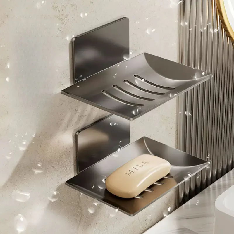 1PC No need to drill holes Black Carbon Steel Soap Box Wall Mount Storage Rack with Drainage Anti-Rust Bathroom Organizer 917
1PC No need to drill holes Black Carbon Steel Soap Box Wall Mount Storage Rack with Drainage Anti-Rust Bathroom Organizer 917