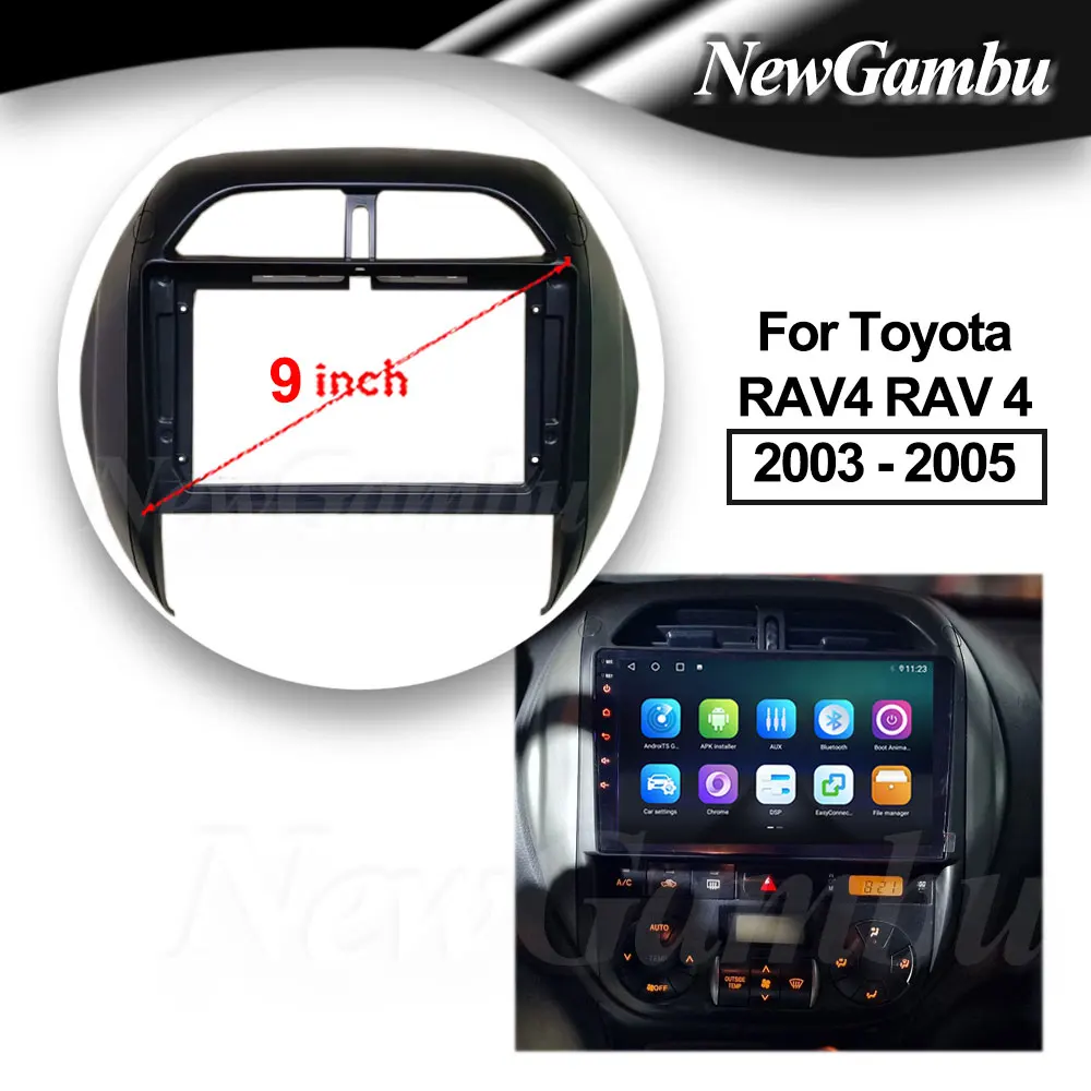9-дюймовый автомобильный радиоприемник, подходит для Toyota RAV4 RAV 4 2003-2005, панель консоли, пластиковая панель, панель приборной панели, рама самолета
9-дюймовый автомобильный радиоприемник, подходит для Toyota RAV4 RAV 4 2003-2005, панель консоли, пластиковая панель, панель приборной панели, рама самолета