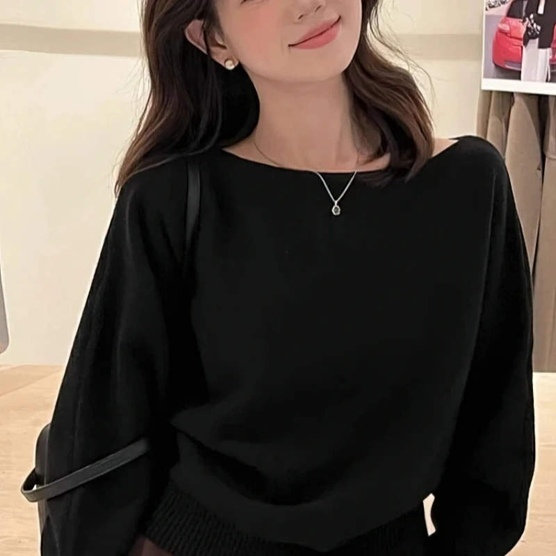 Sweater Loose Casual Autumn Outwear Pull Batwing Long Sleeve Knitted Pullover Women 300g Thick Off Shoulder Top Korean Fashion
Sweater Loose Casual Autumn Outwear Pull Batwing Long Sleeve Knitted Pullover Women 300g Thick Off Shoulder Top Korean Fashion