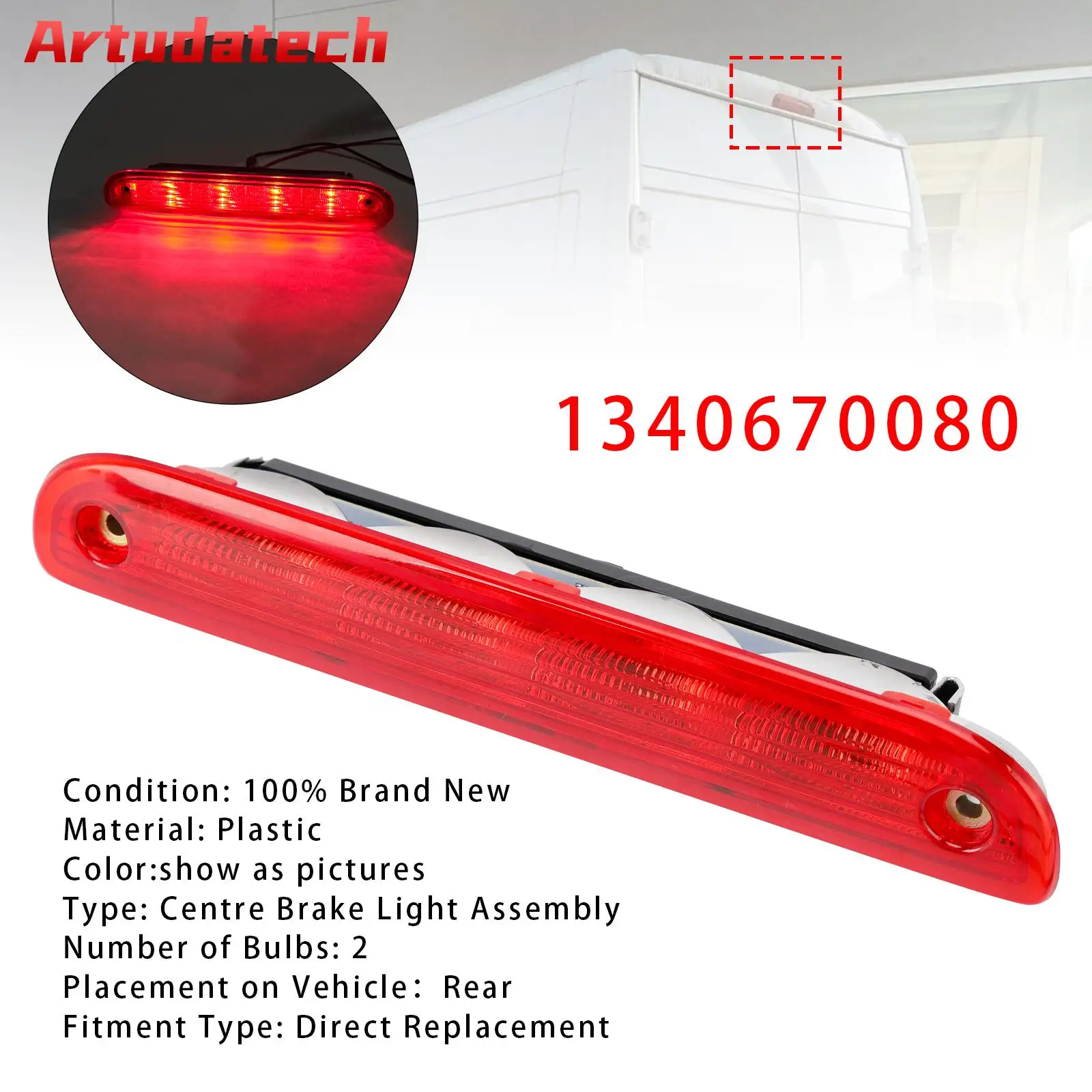 Задний стоп-сигнал Artudatech, красный, 1340670080, для Peugeot Boxer 2007-2020, 2021, 2022, 2023, красные автомобильные аксессуары
Задний стоп-сигнал Artudatech, красный, 1340670080, для Peugeot Boxer 2007-2020, 2021, 2022, 2023, красные автомобильные аксессуары