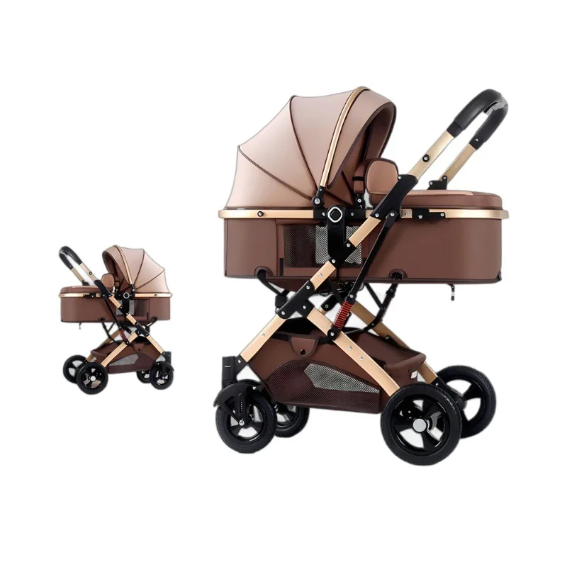 Baby Stroller, Two-Way Reclining Pushchair, 2-in-1 High Landscape Foldable Carriage, Multi-Function Baby Stroller for Newborn
Baby Stroller, Two-Way Reclining Pushchair, 2-in-1 High Landscape Foldable Carriage, Multi-Function Baby Stroller for Newborn