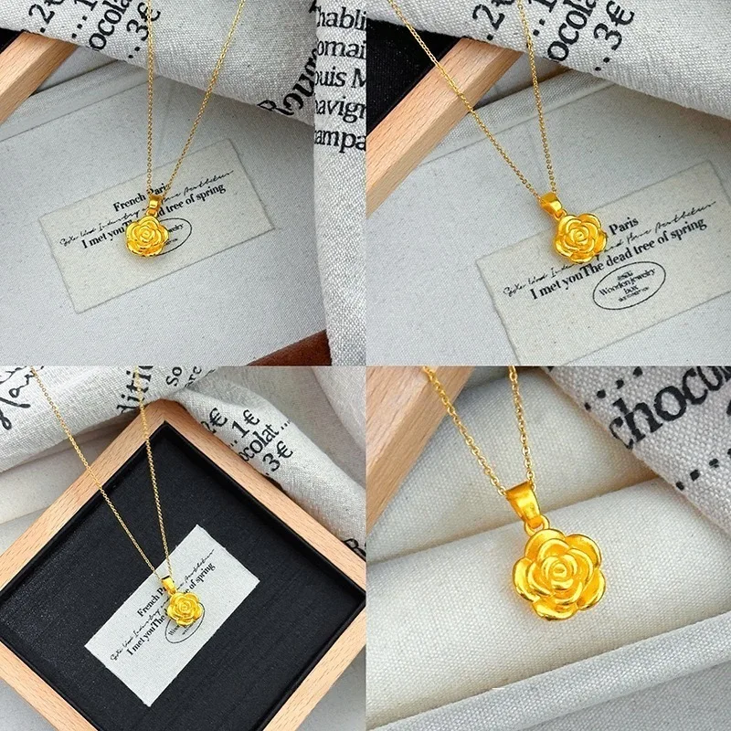 Romantic little rose pendant for women, fashionable and versatile, long-lasting flower collarbone necklace
Romantic little rose pendant for women, fashionable and versatile, long-lasting flower collarbone necklace