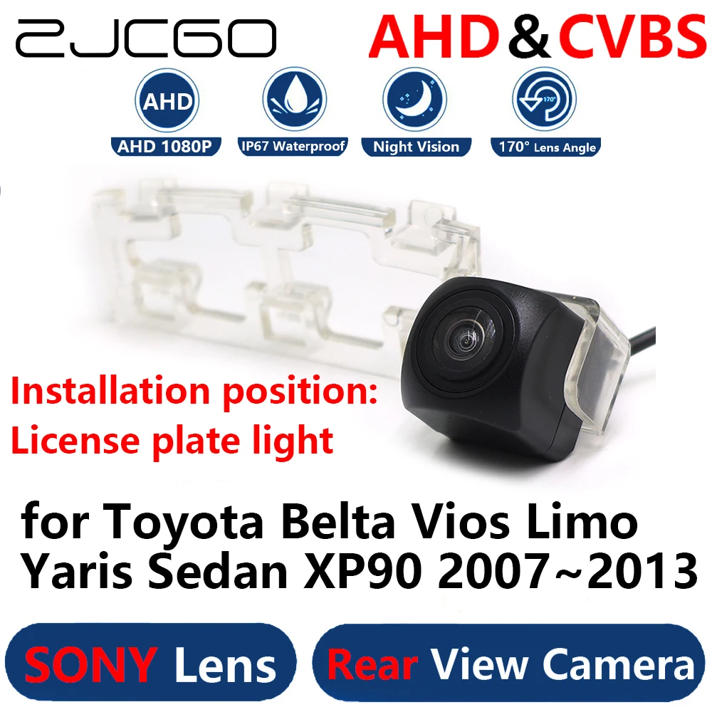 ZJCGO AHD 1080P Parking Backup Reverse Reversing Rear view Camera for Toyota Belta Vios Limo Yaris Sedan XP90 2007~2013
ZJCGO AHD 1080P Parking Backup Reverse Reversing Rear view Camera for Toyota Belta Vios Limo Yaris Sedan XP90 2007~2013