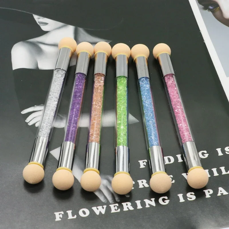 OGEYERO Double-ended Gradient Shading Pen Dotting Brush Sponge Head Rhinestone Handle Brush Nail Art Painting Tool
OGEYERO Double-ended Gradient Shading Pen Dotting Brush Sponge Head Rhinestone Handle Brush Nail Art Painting Tool