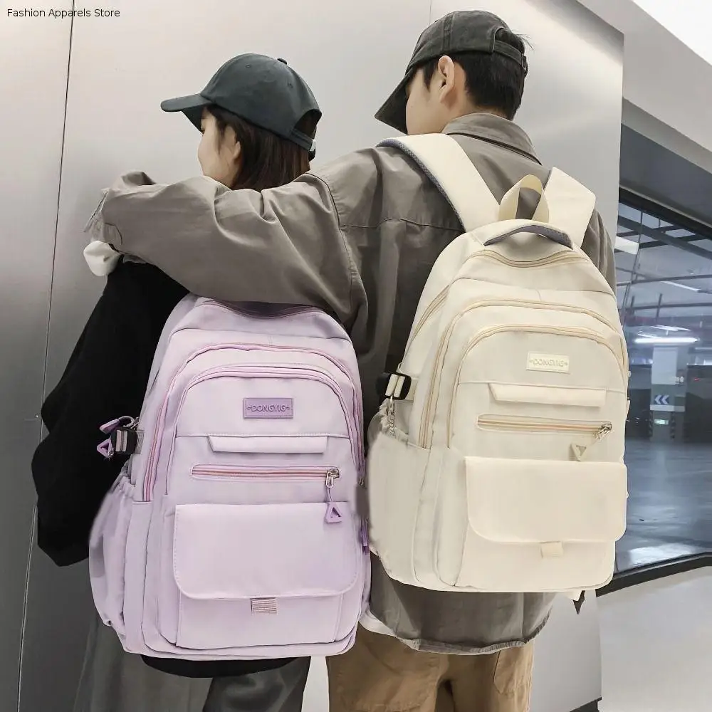 Корейские простые школьные сумки, водонепроницаемый нейлоновый рюкзак для студентов колледжа, большой вместительный многослойный рюкзак для девочек, уличный рюкзак
Корейские простые школьные сумки, водонепроницаемый нейлоновый рюкзак для студентов колледжа, большой вместительный многослойный рюкзак для девочек, уличный рюкзак