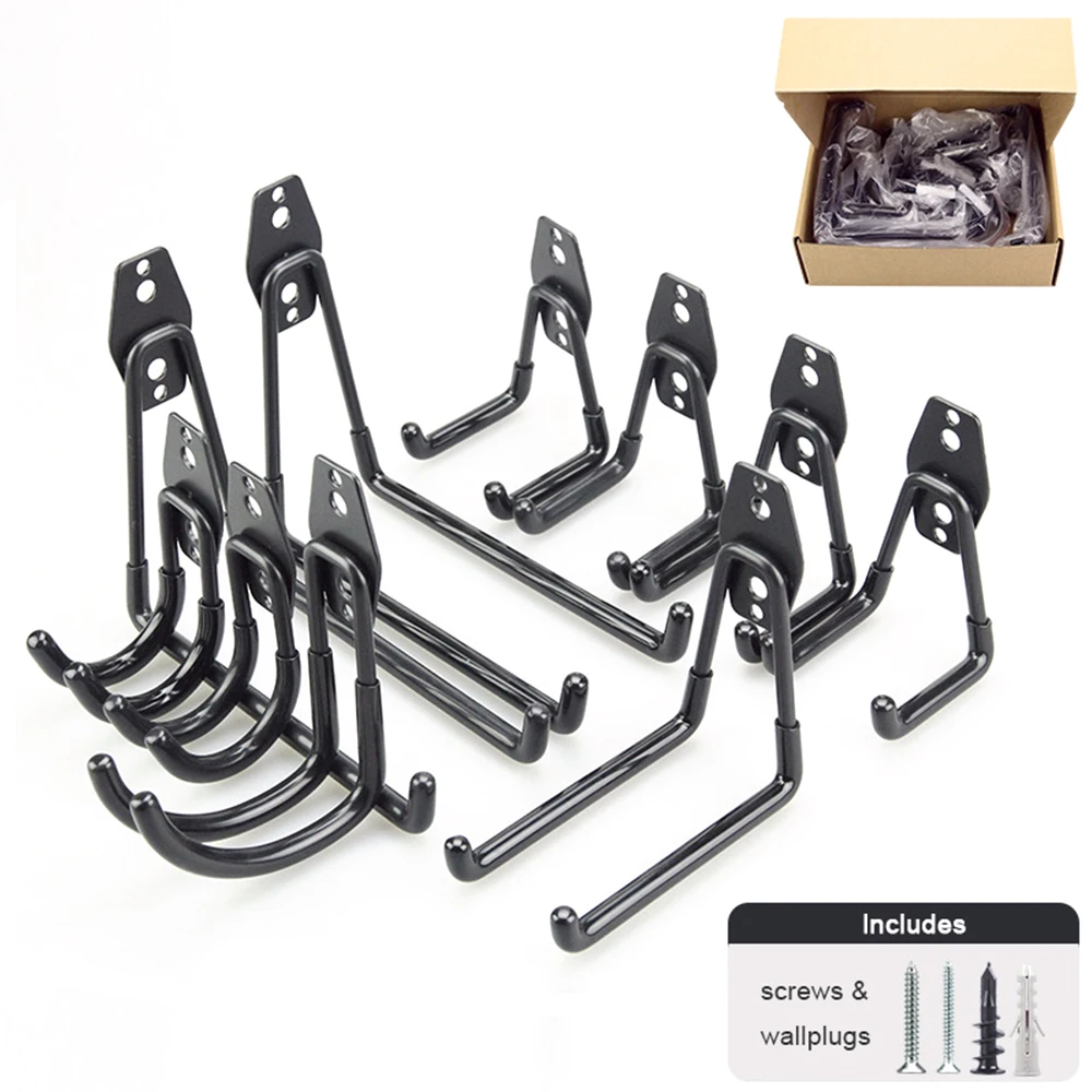 10Pcs/Set Heavy Duty Metal Hooks Wall Mount Garage Bike Hanger Hook Garden Bathroom Organizer Hanging Hook Kitchen Storage Tools
10Pcs/Set Heavy Duty Metal Hooks Wall Mount Garage Bike Hanger Hook Garden Bathroom Organizer Hanging Hook Kitchen Storage Tools