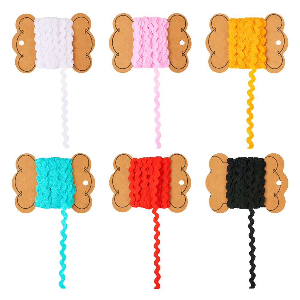 6 Colors Polyester Wavy Fringe Trim Ribbons Wave Bending Lace Ribbon for Garment Sewing Lace Fabric Handmade Craft Accessories
6 Colors Polyester Wavy Fringe Trim Ribbons Wave Bending Lace Ribbon for Garment Sewing Lace Fabric Handmade Craft Accessories