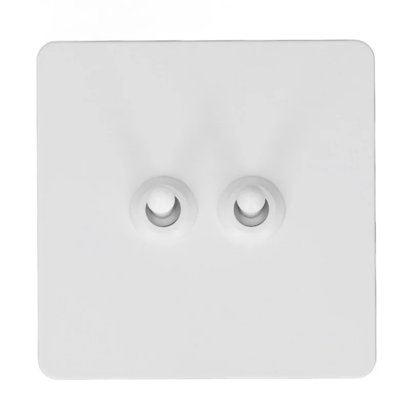 Wall Toggle Switch Stainless Steel Panel Insulated PC Base 2 Gang 2 Way Double Pole Toggle Switch Minimalist White AC250V
Wall Toggle Switch Stainless Steel Panel Insulated PC Base 2 Gang 2 Way Double Pole Toggle Switch Minimalist White AC250V