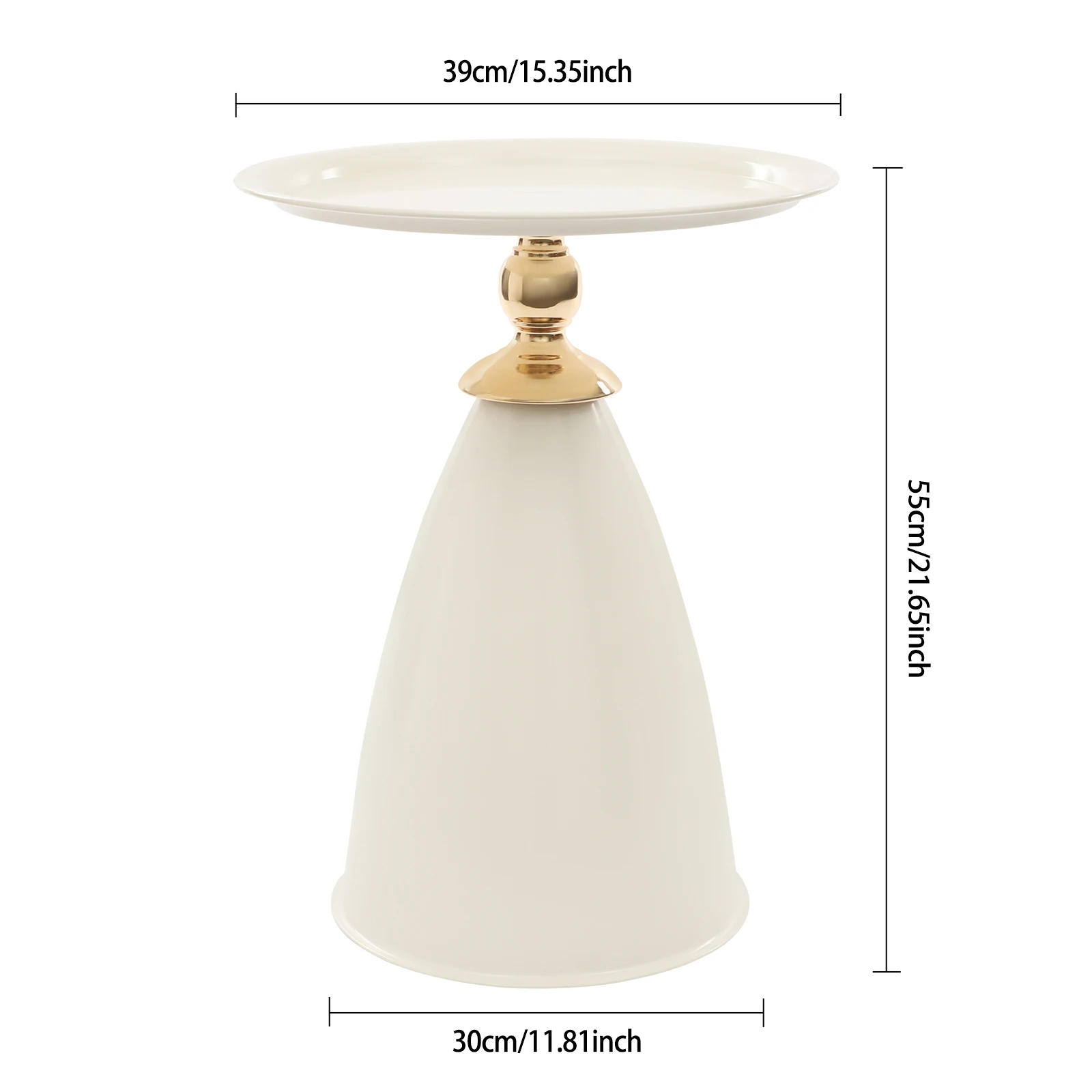 Creamy White Small Round Side Table,Floorstanding Side Table, 21.65" Cozy-sofa Height for Storing Books, Vases, Laptops, Snacks
Creamy White Small Round Side Table,Floorstanding Side Table, 21.65" Cozy-sofa Height for Storing Books, Vases, Laptops, Snacks