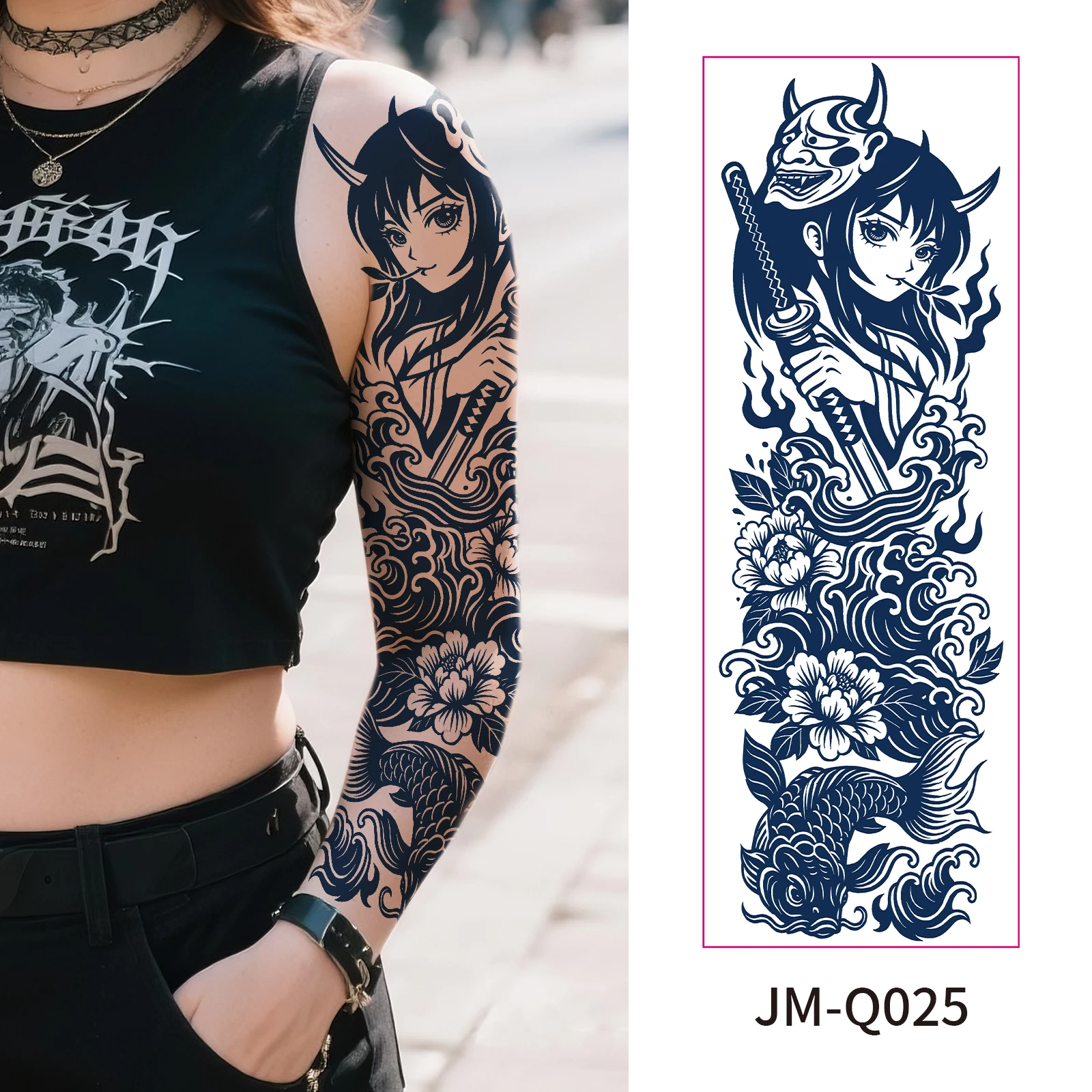 Long Lasting Herbal Juice Tattoo Sticker Semi Permanent Water Transfer Full Arm Matte 2 Weeks Festival
Long Lasting Herbal Juice Tattoo Sticker Semi Permanent Water Transfer Full Arm Matte 2 Weeks Festival