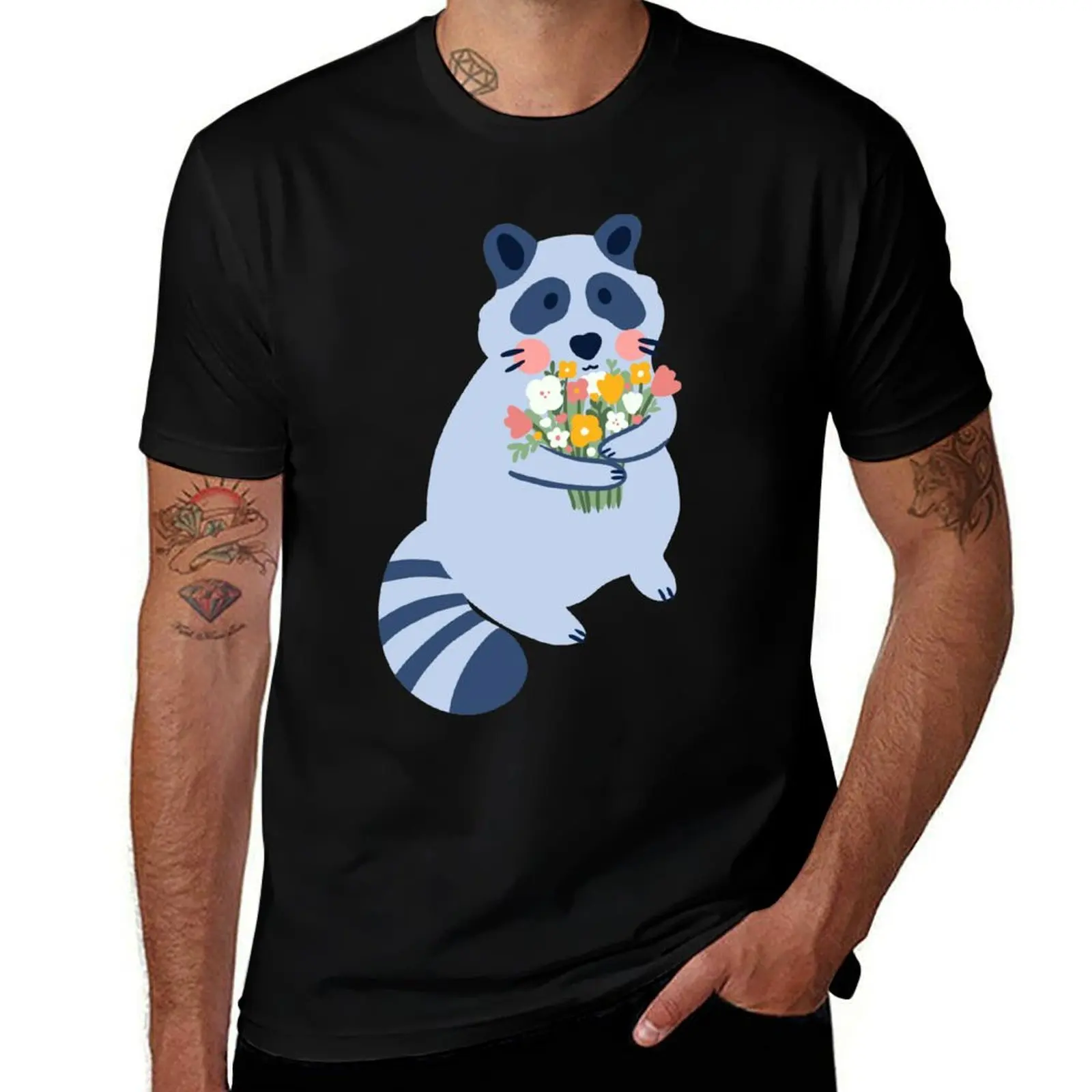 Raccoon with flowers T-Shirt plain summer 2025 custom t-shirts tshirts personalised Men's t shirts
Raccoon with flowers T-Shirt plain summer 2025 custom t-shirts tshirts personalised Men's t shirts