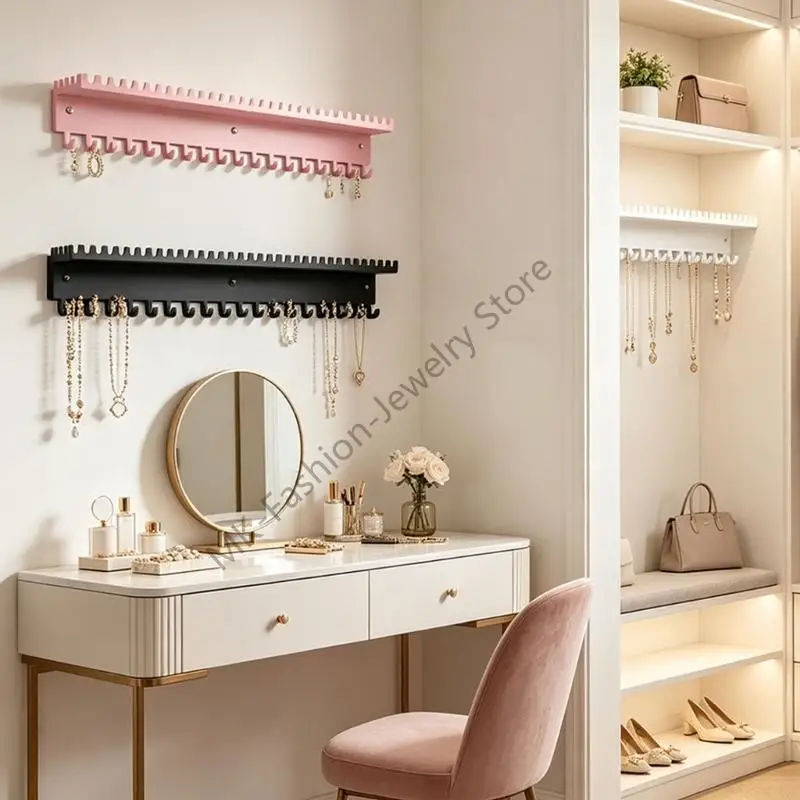 Q6PF Space Saving Jewelry Organiser Wall Mounted Necklace Holder with 56 Hooks
Q6PF Space Saving Jewelry Organiser Wall Mounted Necklace Holder with 56 Hooks