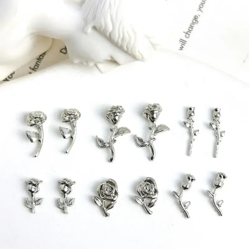 20pcs Light Luxury Metal Alloy Rose Flowers Nail Charms 3D Retro Silver Flowers Nail Art Decoration Accessories for DIY Nails
20pcs Light Luxury Metal Alloy Rose Flowers Nail Charms 3D Retro Silver Flowers Nail Art Decoration Accessories for DIY Nails
