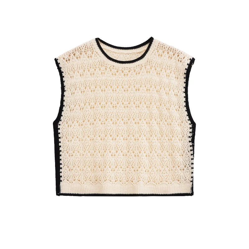 2025 European and American Women's Fashion INS Internet Celebrity Popular Jacquard Mesh Knitted Vest
2025 European and American Women's Fashion INS Internet Celebrity Popular Jacquard Mesh Knitted Vest
