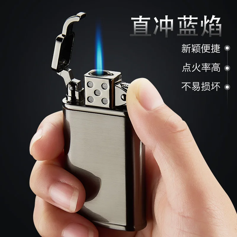 New Retro Inflatable Lighter Windproof Blue Flame Metal Direct-rush Welding Gun Cigarette Lighters & Smoking Accessories Cigar
New Retro Inflatable Lighter Windproof Blue Flame Metal Direct-rush Welding Gun Cigarette Lighters & Smoking Accessories Cigar