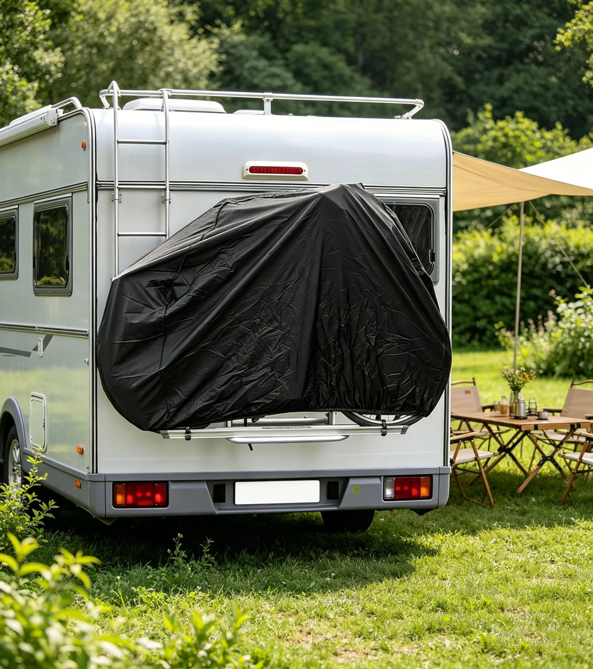 Caravan Rear Mount Bicycle Cover For 1 Or 2 Bikes Camping Accessories For Caravans And Motorhomes
Caravan Rear Mount Bicycle Cover For 1 Or 2 Bikes Camping Accessories For Caravans And Motorhomes