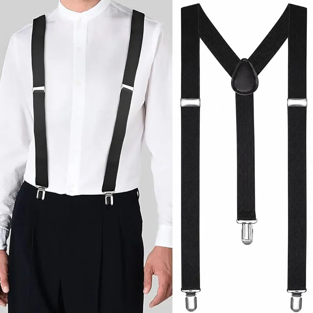 Solid Color Unisex Suspenders Clip-on Buckle Men Straps Adjustable Elastic Y-Back Braces For Wedding Suit Skirt Accessories
Solid Color Unisex Suspenders Clip-on Buckle Men Straps Adjustable Elastic Y-Back Braces For Wedding Suit Skirt Accessories