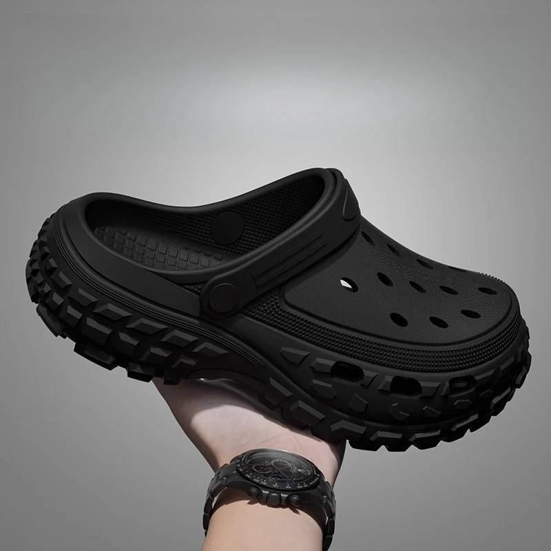 Tire hole shoes 2026 super fire outer wear non-slip men's thick sole heightening arch support slippers
Tire hole shoes 2026 super fire outer wear non-slip men's thick sole heightening arch support slippers