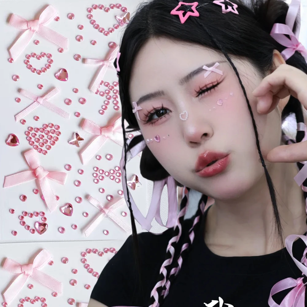 Crystal Butterfly Bow Tattoo Sticker Self Adhesive Facial Rhinestone Sticker Y2k 3D Face Hair Gems Fairy Party Makeup Decoration
Crystal Butterfly Bow Tattoo Sticker Self Adhesive Facial Rhinestone Sticker Y2k 3D Face Hair Gems Fairy Party Makeup Decoration