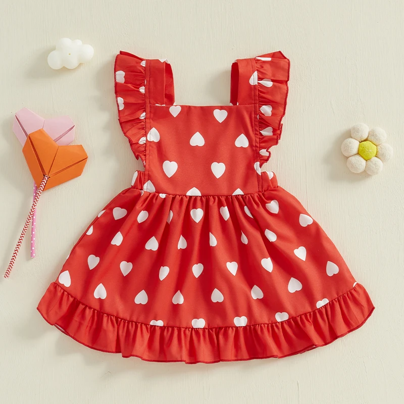Valentine s Day Toddler Girl Dress Sleeveless Heart Print Square Neck A-Line Dress with Bow Detail
Valentine s Day Toddler Girl Dress Sleeveless Heart Print Square Neck A-Line Dress with Bow Detail