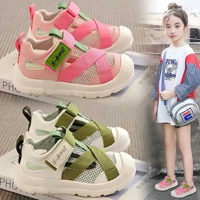 Children's shoes, girls' sandals, 2026 summer soft soled non slip children's mesh breathable beach shoes, girls' mesh shoes
Children's shoes, girls' sandals, 2026 summer soft soled non slip children's mesh breathable beach shoes, girls' mesh shoes