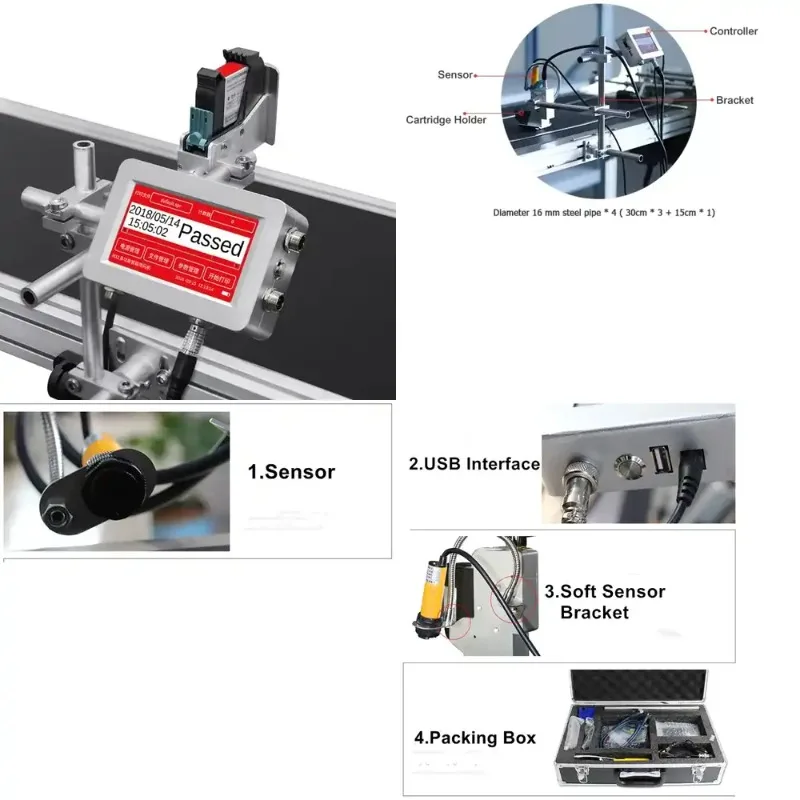 Industrial Product Marking Inkjet Printer, 12.7mm High Resolution Thermal Coding Equipment
Industrial Product Marking Inkjet Printer, 12.7mm High Resolution Thermal Coding Equipment