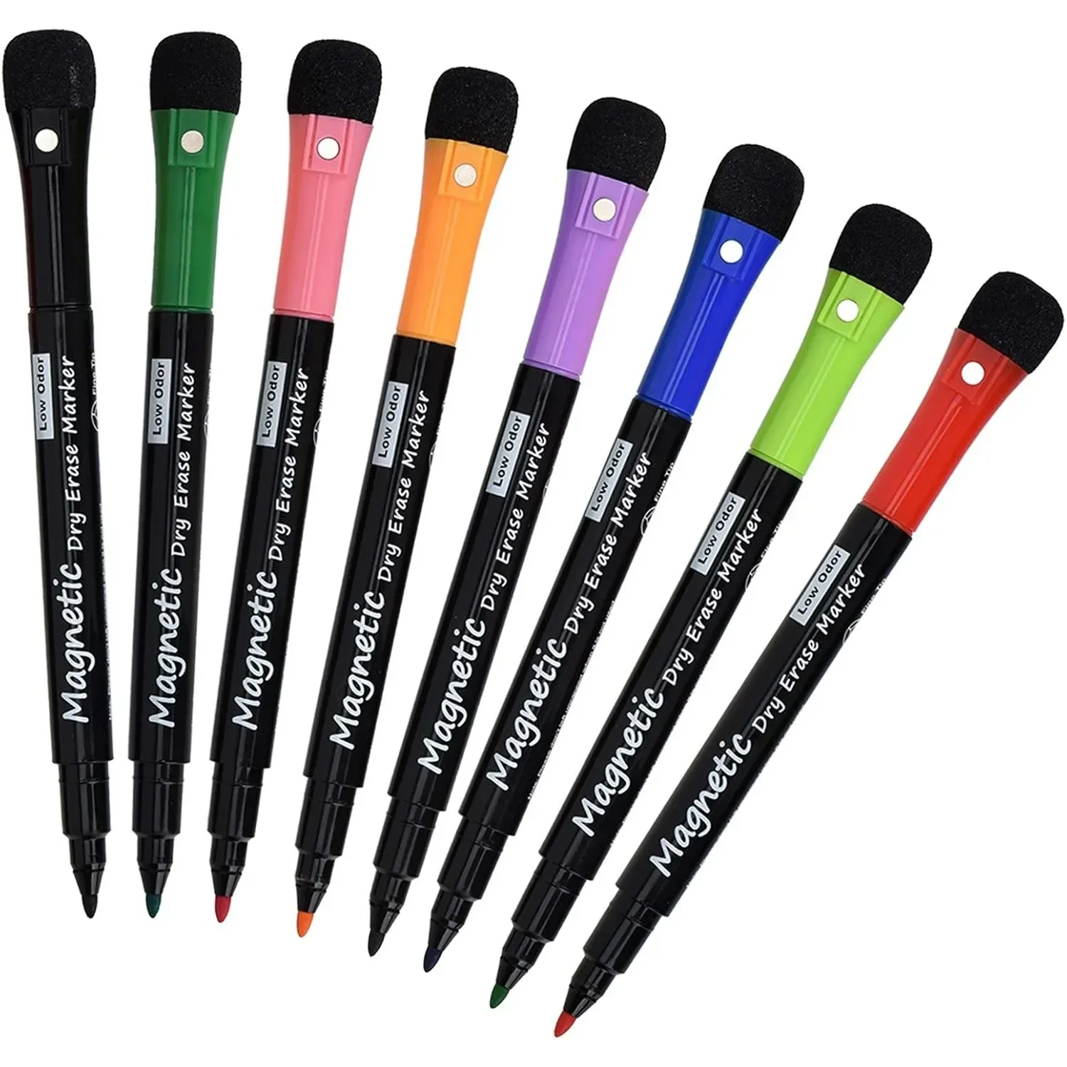 Magnetic Dry Erase Markers, (8 packs) Dealkits Low-odor Whiteboard Markers, Whiteboard markers with eraser
Magnetic Dry Erase Markers, (8 packs) Dealkits Low-odor Whiteboard Markers, Whiteboard markers with eraser