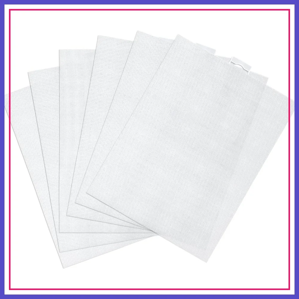 6pcs Plastic Mesh Canvas Sheets, 14 CT Clear for Embroidery, Cross Stitch Aida, DIY Crafts 11x8.2 inch
6pcs Plastic Mesh Canvas Sheets, 14 CT Clear for Embroidery, Cross Stitch Aida, DIY Crafts 11x8.2 inch