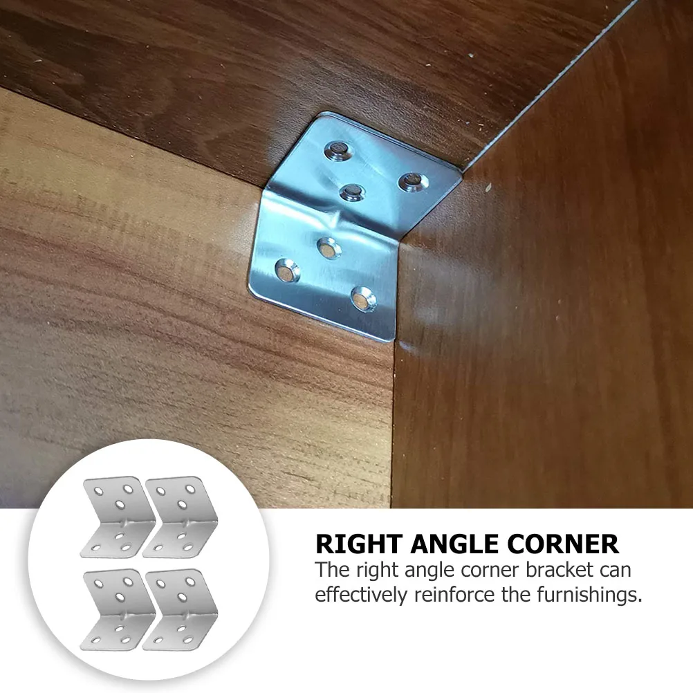 12pcs Stainless Steel Corner Brackets Screws Right Angle Bracket For Shelf Cabinet Wardrobe Reinforcement Corner Angle
12pcs Stainless Steel Corner Brackets Screws Right Angle Bracket For Shelf Cabinet Wardrobe Reinforcement Corner Angle