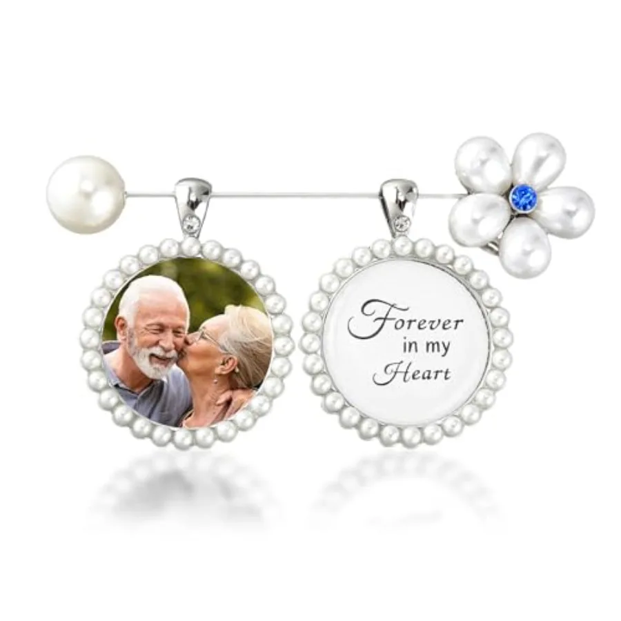 Wedding Bouquet Photo Charms Something Blue Gift for Bride, Pearl Floral Bouquet Charms for Wedding Memory, Something Blue Brid
Wedding Bouquet Photo Charms Something Blue Gift for Bride, Pearl Floral Bouquet Charms for Wedding Memory, Something Blue Brid