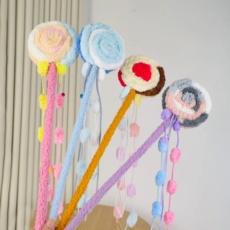 Lollipop Shape Fairy Cat Teaser Stick Plush Interactive Toy for Pets Soft Teaser Toy for Cats Pet Supplies
Lollipop Shape Fairy Cat Teaser Stick Plush Interactive Toy for Pets Soft Teaser Toy for Cats Pet Supplies