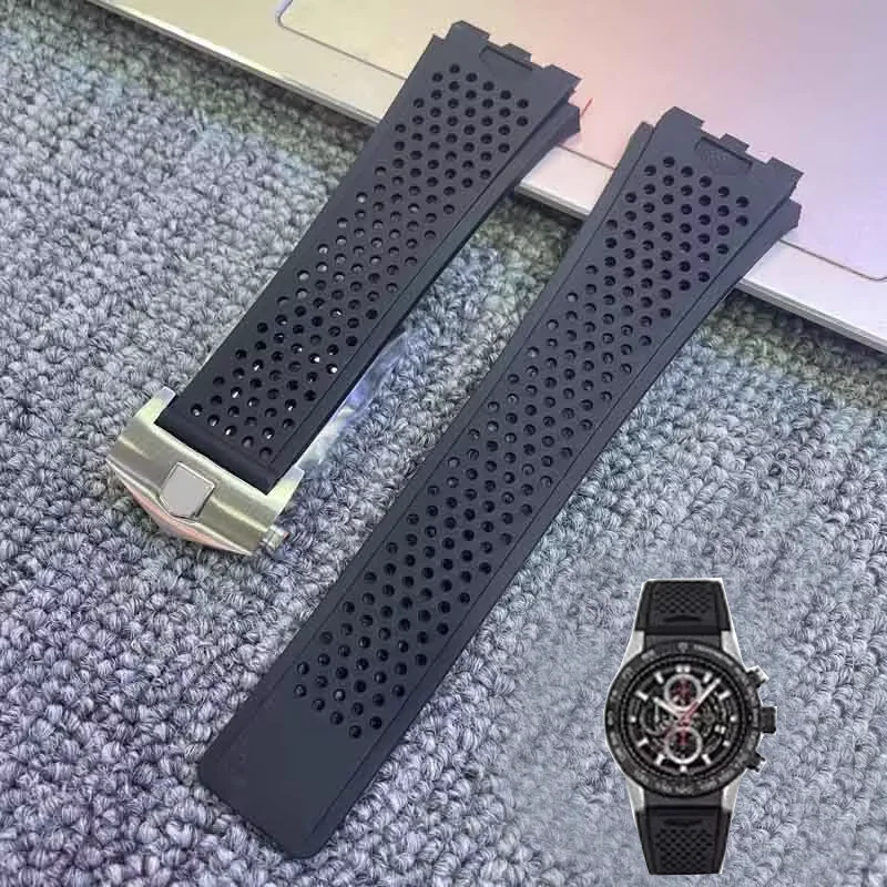 Soft Silicone Watch Band Suitable For TAG HEUER Carrera Series watch Strap for Men's Concave Convex Interface Watchband Bracelet
Soft Silicone Watch Band Suitable For TAG HEUER Carrera Series watch Strap for Men's Concave Convex Interface Watchband Bracelet
