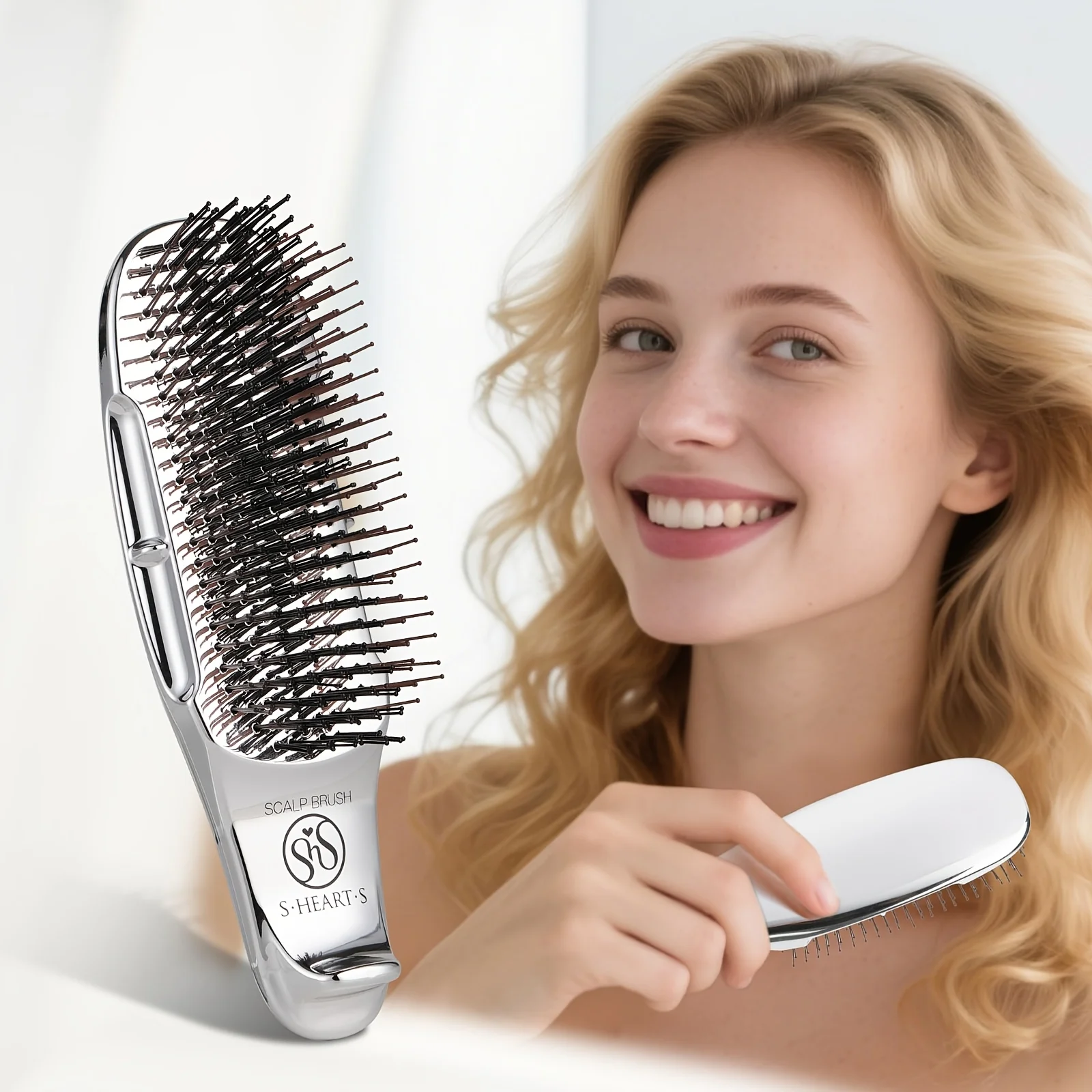 1-Piece Straight Hair Comb, Head Meridian Massage Comb, Scalp Cleaning and Care Comb, Dry and Wet Dual-Use Portable Hairdressing Comb
1-Piece Straight Hair Comb, Head Meridian Massage Comb, Scalp Cleaning and Care Comb, Dry and Wet Dual-Use Portable Hairdressing Comb