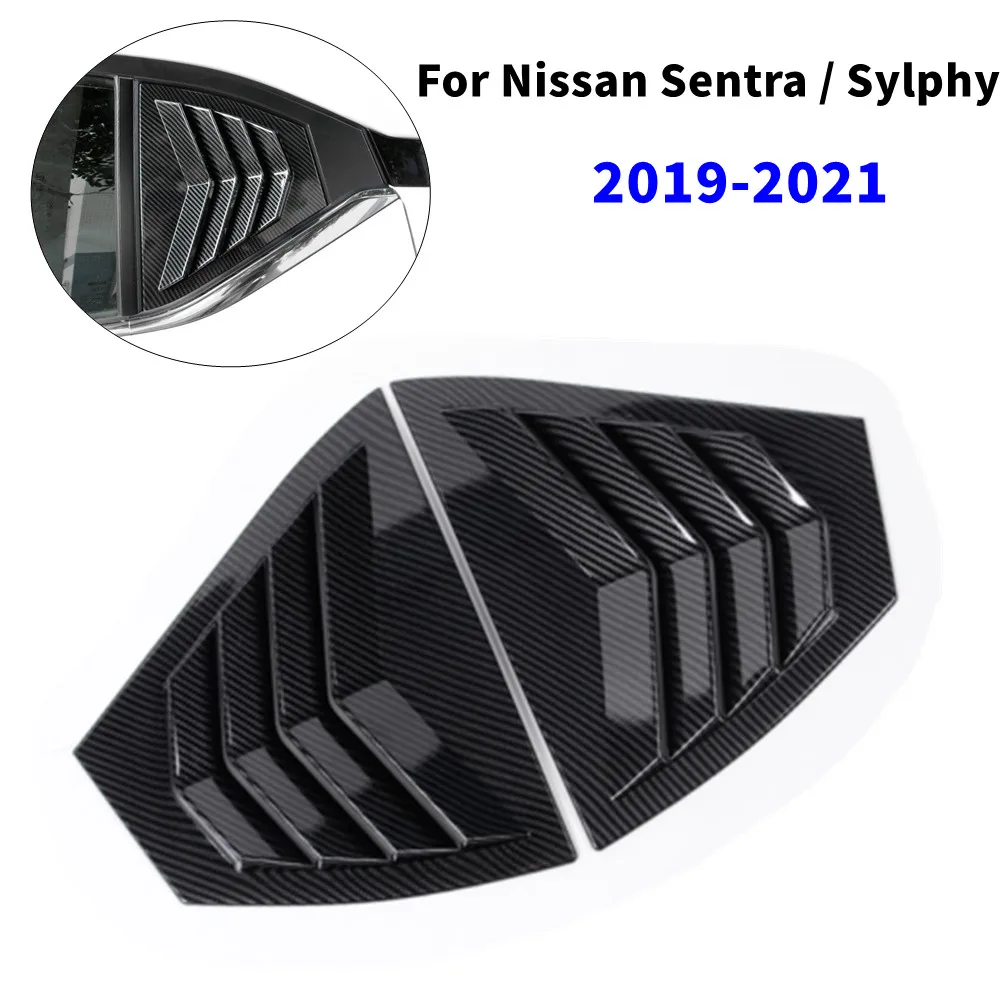 2PCS For Nissan Sentra / Sylphy 2019 2020 2021 Car Rear Window Quarter Louver Cover Side Vent Shutter Trim Scoop ABS Accessories
2PCS For Nissan Sentra / Sylphy 2019 2020 2021 Car Rear Window Quarter Louver Cover Side Vent Shutter Trim Scoop ABS Accessories