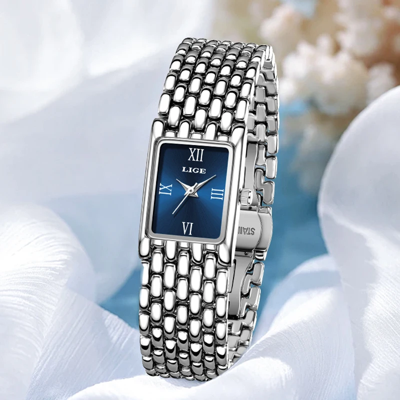 LIGE 2026 Watch for Women blue bracelet Luxury Brand Business women's quartz wrist watch casual fashion gift reloj de mujer+BOX
LIGE 2026 Watch for Women blue bracelet Luxury Brand Business women's quartz wrist watch casual fashion gift reloj de mujer+BOX
