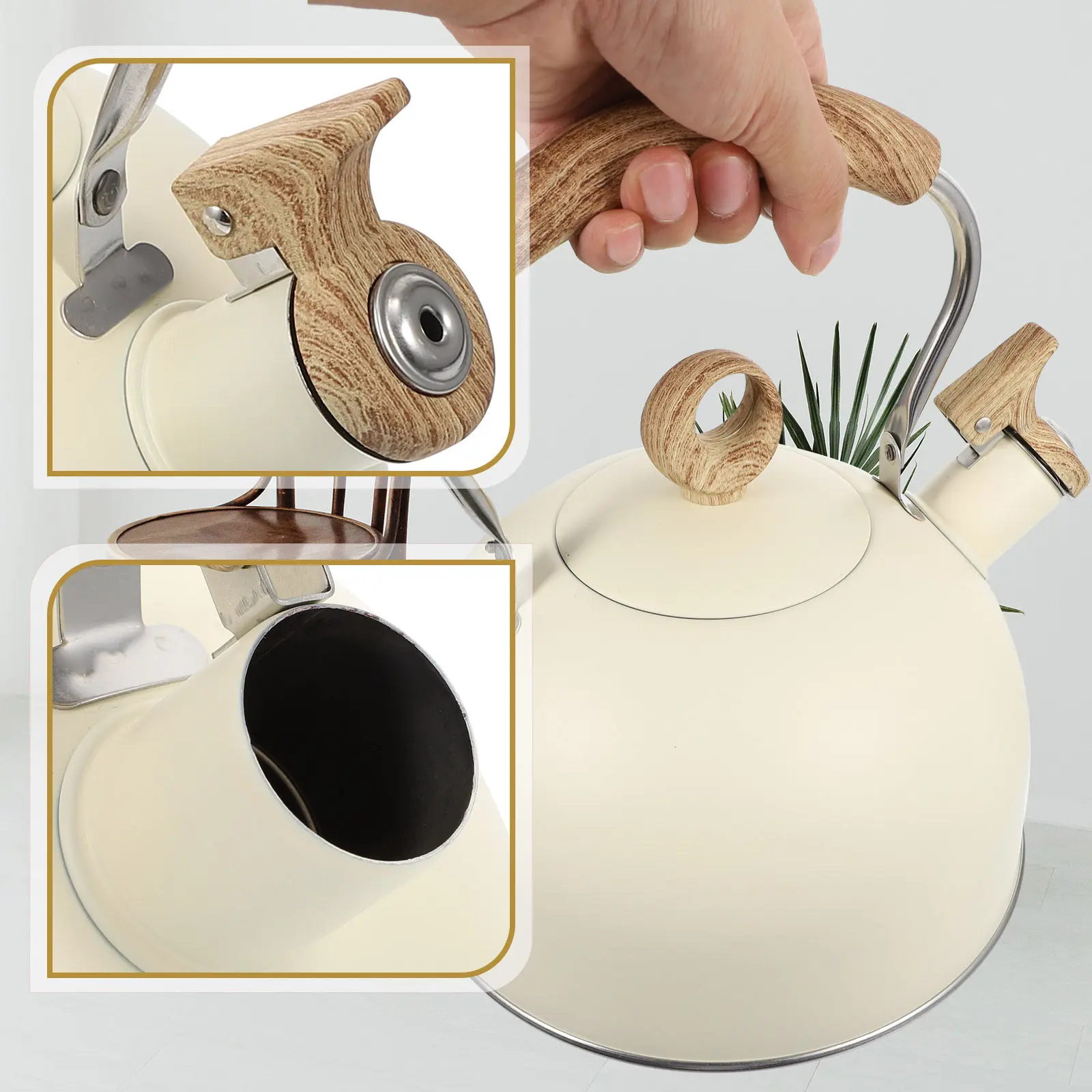 Whistling Water Kettle Stainless Steel Tea Kettle with Comfortable Heat-Resistant Handle Wide-Mouth Design for Fast Safe Boiling
Whistling Water Kettle Stainless Steel Tea Kettle with Comfortable Heat-Resistant Handle Wide-Mouth Design for Fast Safe Boiling