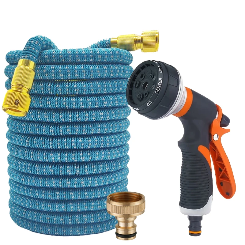 Садовый удлинительный телескопический шланг, регулируемый спринклерный пистолет высокого давления, подходит для чистки автомобилей и садов
Садовый удлинительный телескопический шланг, регулируемый спринклерный пистолет высокого давления, подходит для чистки автомобилей и садов