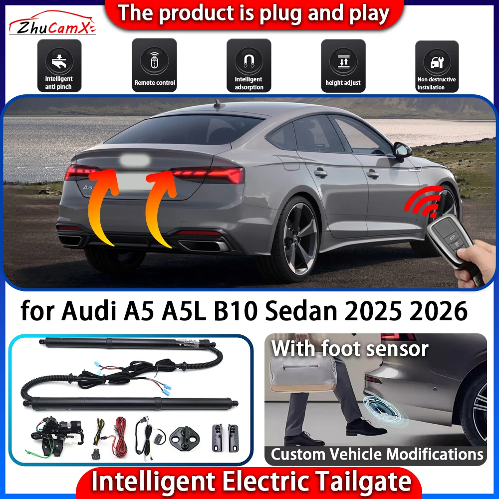 ZhuCamX Smart Powered Tailgate System for Audi A5 A5L B10 Sedan 2025 2026 Automatic Intelligent Electric Trunk Lift Control Kit
ZhuCamX Smart Powered Tailgate System for Audi A5 A5L B10 Sedan 2025 2026 Automatic Intelligent Electric Trunk Lift Control Kit