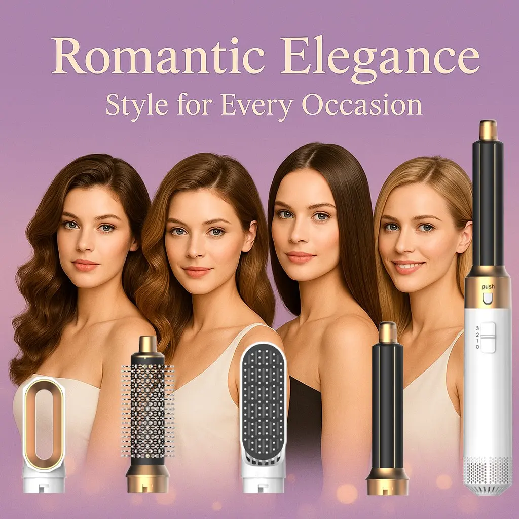 5 In 1 Hair Dryer Hot Air Comb With Detachable Curling Iron Hair Straightener For Fast Drying And Styling All Hair Types
5 In 1 Hair Dryer Hot Air Comb With Detachable Curling Iron Hair Straightener For Fast Drying And Styling All Hair Types