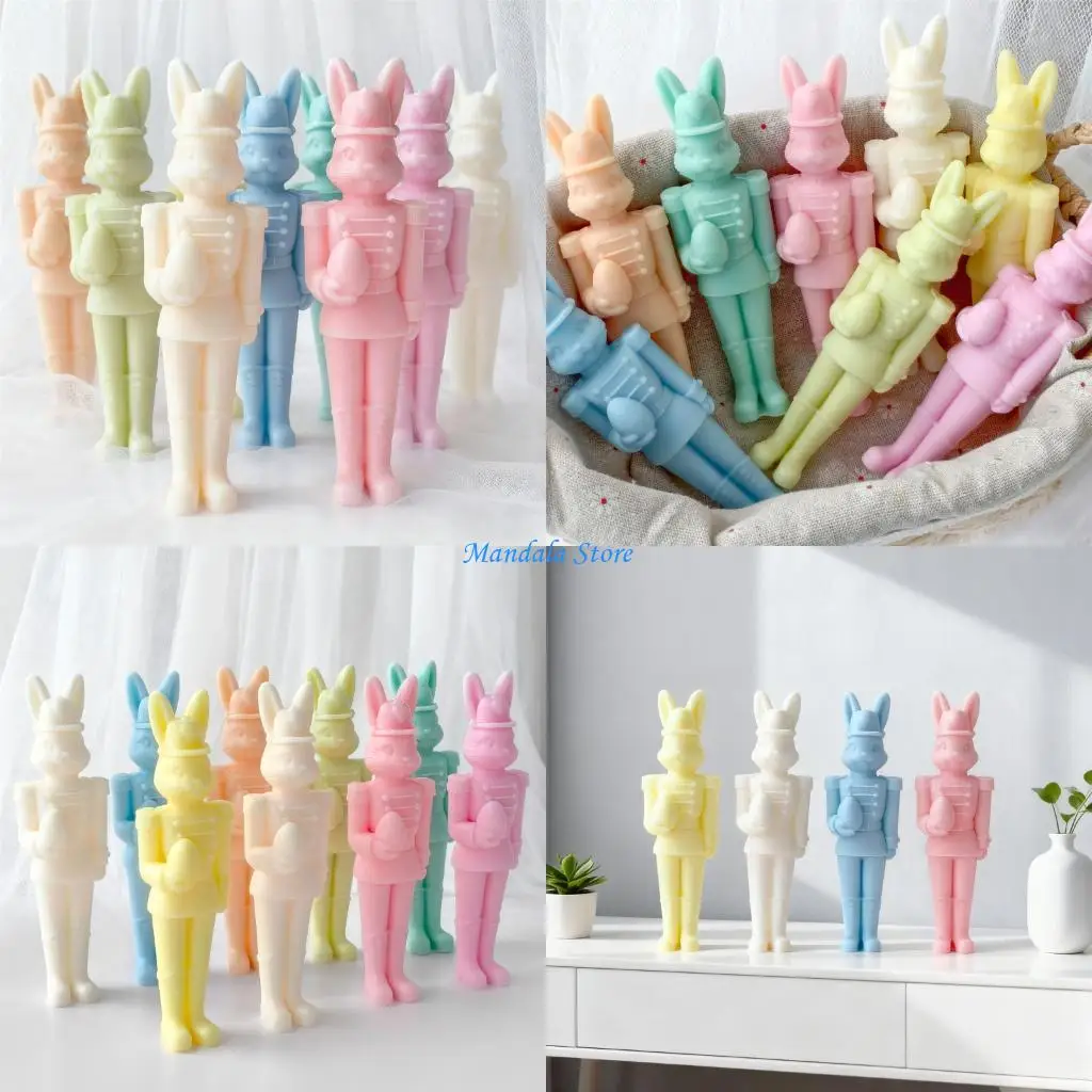 U2JC Easy Cleaning Silicones Bunnies Nutcrackers Mold Reusable for DIY Craft Projects Handmade Easters Home Decoration
U2JC Easy Cleaning Silicones Bunnies Nutcrackers Mold Reusable for DIY Craft Projects Handmade Easters Home Decoration