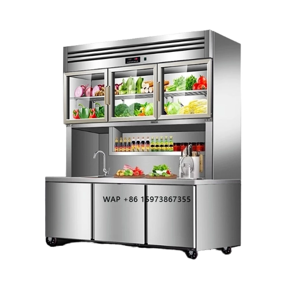 Commercial Stainless Steel Mother and Child Cabinet Refrigerator
Commercial Stainless Steel Mother and Child Cabinet Refrigerator